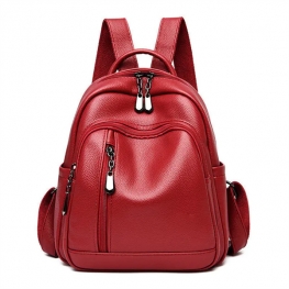 Backpack Women 2022 New Versatile Fashion Versatile Casual Soft Leather Mini Small Backpack Travel Bag